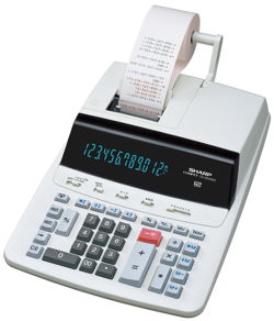SHARP CS-2635RGY szalagos számológép